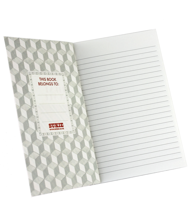 sukie Sukie - My First Novel Literary Notebook - Stripes