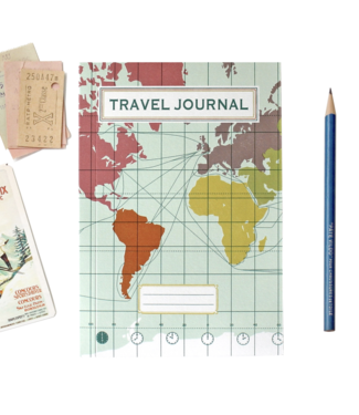 Sukie - World Map Travel Journal - Light Blue