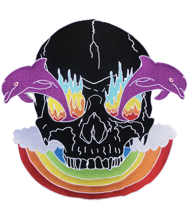 Inner Decay Inner Decay - Rainbow/Skull/Fire/Dolphin - Back Patch