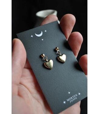 Morten Morten - Corazones - Bronze Earrings