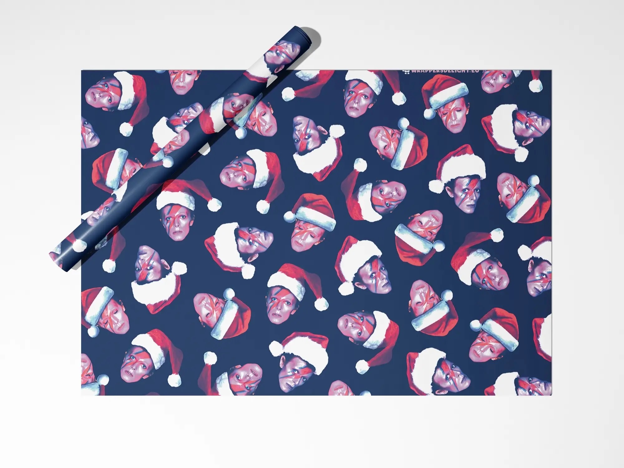 Wrappers Delight Bowie Christmas Gift Wrap Grey Street