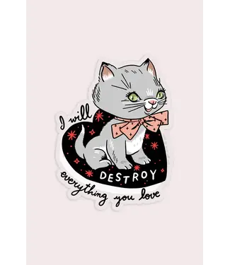 Stay Home Club Stay Home Club - Destroy (Kitten) - Sticker