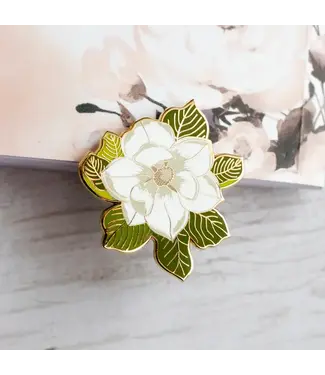 The Gray Muse The Gray Muse - Magnolia - Enamel Pin