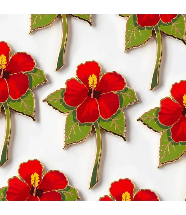 The Gray Muse The Gray Muse - Hibiscus Flower - Enamel Pin