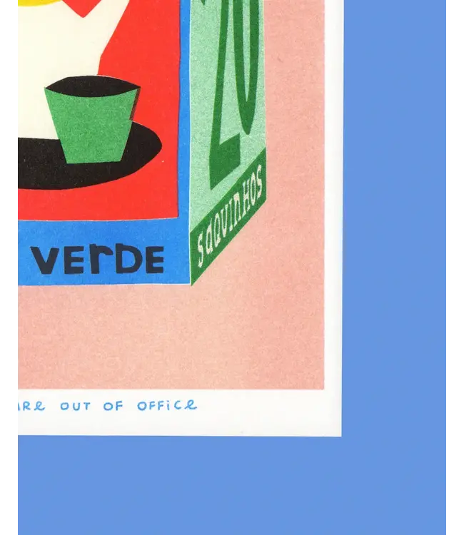 We are out of office We are out of office - Box of 20 Bags of Tea - Risograph
