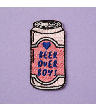 Punky Pins Punky Pins - Beer Over Boys - Embroidered Iron On Patch