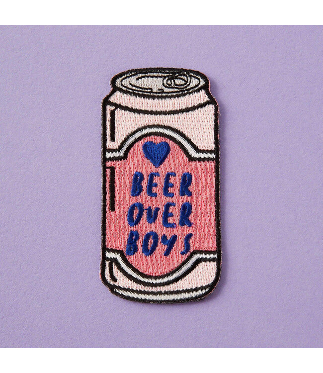 Punky Pins Punky Pins - Beer Over Boys - Embroidered Iron On Patch
