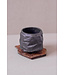 Maya Venkova Maya Carves - BLACK YUNOMI FOOTED / VESSEL 0020