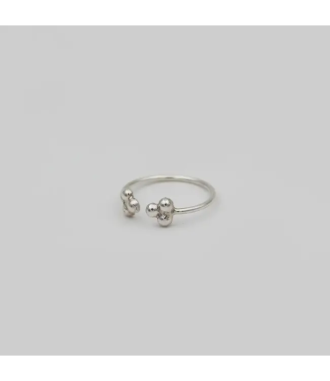 Âme Jewels Âme Jewels - Dots Open Ring - Silver