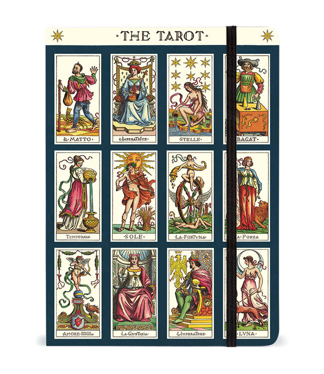 Cavallini Papers & Co - Large Notebook with Elastic Closure - Tarot