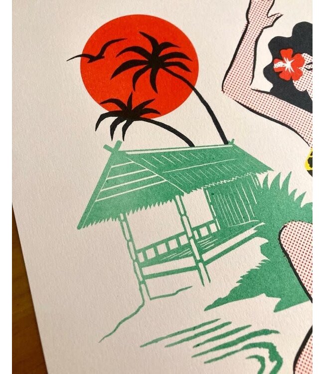 El Marquès - Aloha! - A3 Risograph