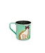 Helio Ferretti Helio Ferretti - Cat Mugs - Hand Painted - Green