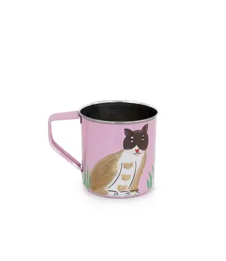 Helio Ferretti Helio Ferretti - Tazas Gato - Pintadas a mano - Rosa