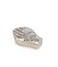 Helio Ferretti Helio Ferretti - Metallic Hand Jewelry Box - Silver