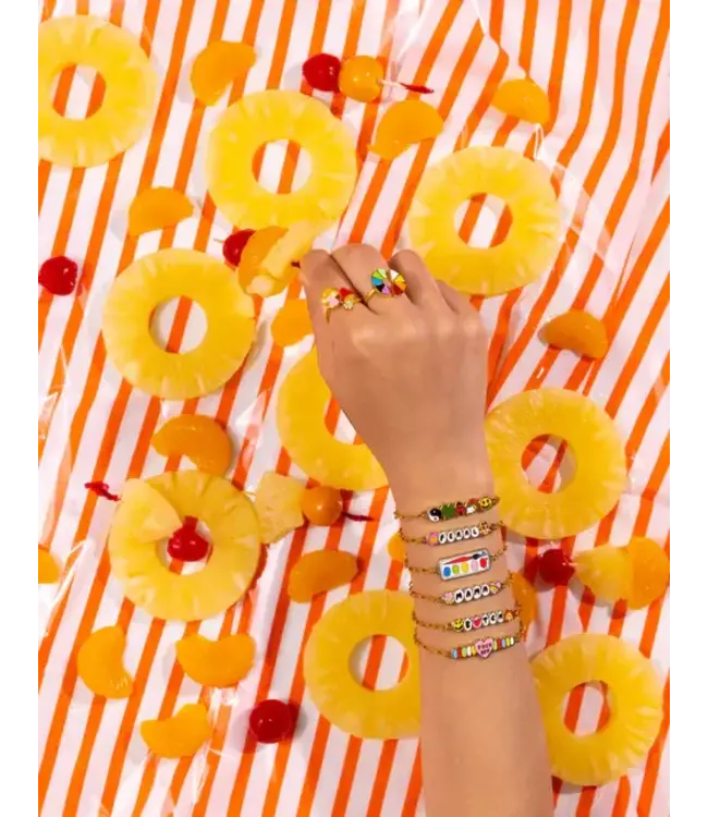 Yellow Owl Workshop Yellow Owl Workshop -  Queer Bracelet- 18k Gold Gilt Enamel