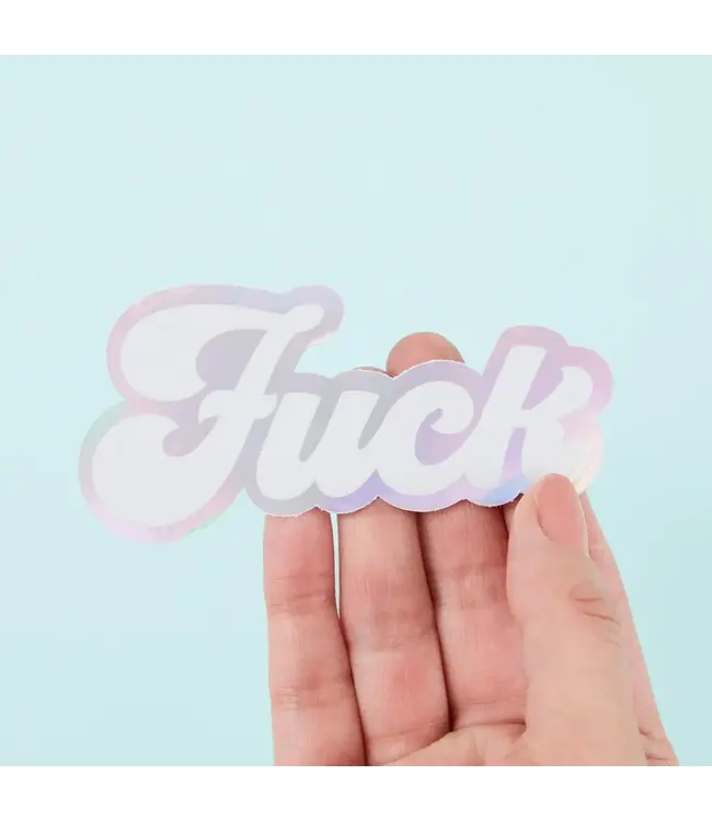 Punky Pins Punky Pins - F*Ck Holographic Sticker