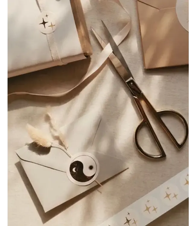 Anna Cosma Anna Cosma - Yin Yang, Sun and Moon Golden Foil - Sticker