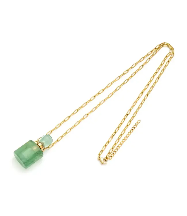 7bis 7bis - Steel Rectangle Perfume Bottle - Necklace