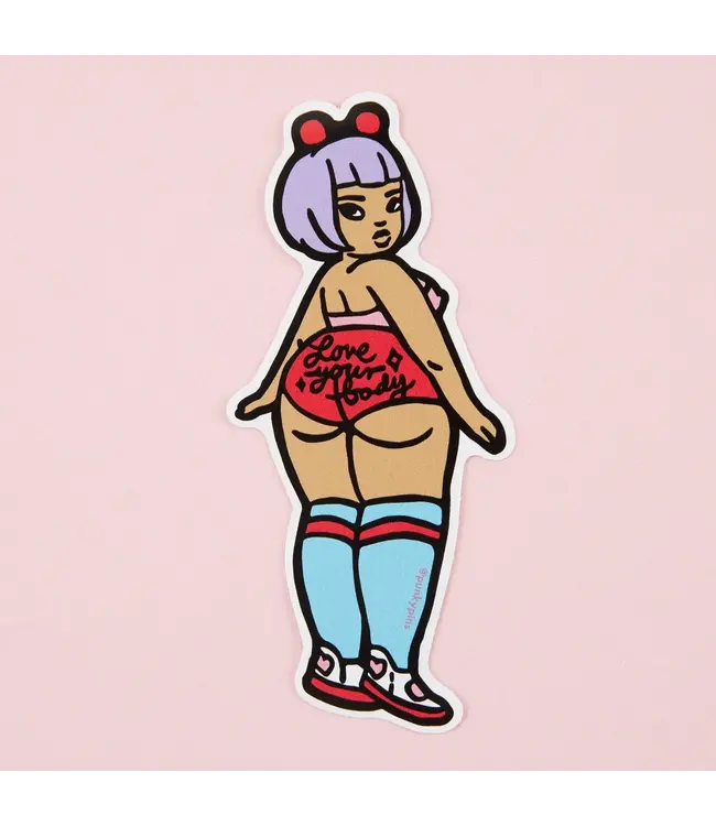 Punky Pins Punky Pins - Love Your Body Vinyl Sticker