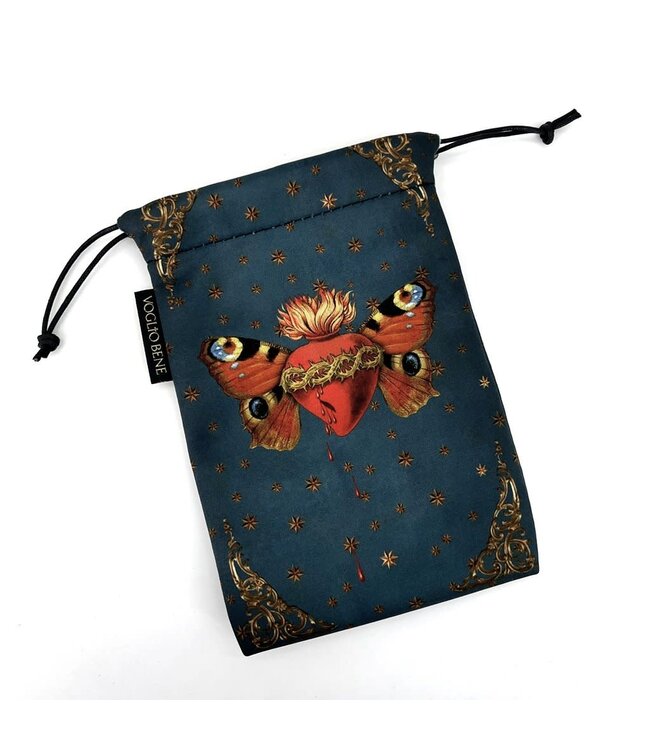Voglio Bene Voglio Bene - Sacred Butterfly Drawstring Bag
