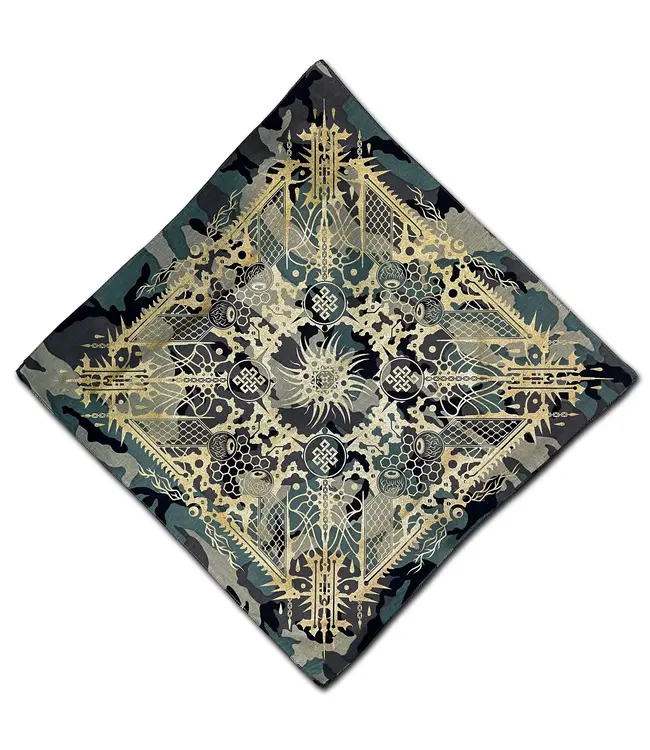 Bird Ov Prey Bird ov Prey  - Biomechanical Mandala IV Bandana / Altar Cloth