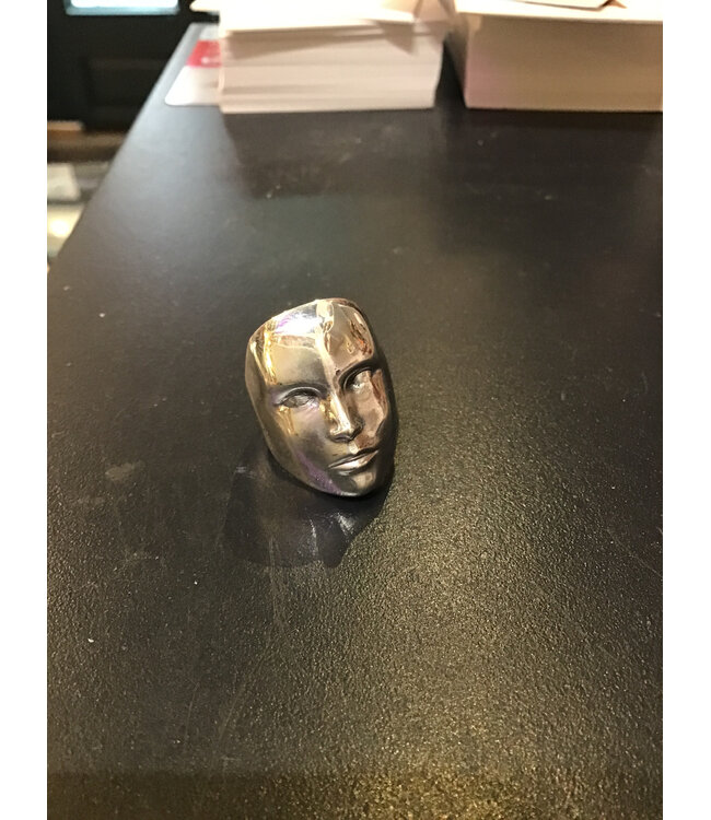 Xtellar - Face Ring - Medium- Silver