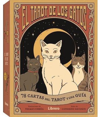 Librero Thiago Corrêa y Catherine Davidson - El Tarot de los Gatos - Spanish