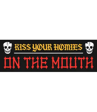 Wizard of Barge Kiss Your Homies on the Mouth - Sticker