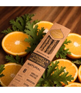 Sagrada Madre Sagrada Madre - Incienso de Citronela, Naranja y Palo Santo Natural