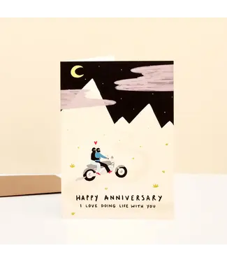 Little Black Cat Little Black Cat - Bikers Anniversary Card