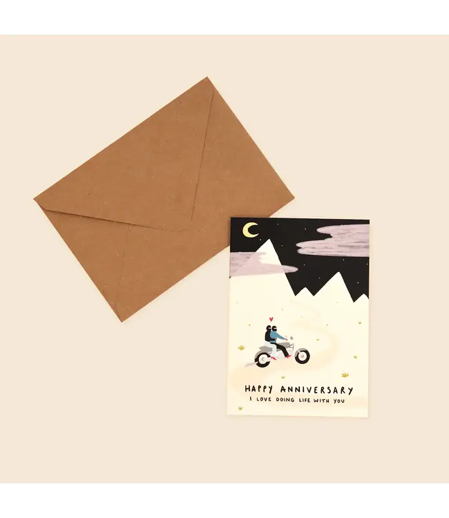 Little Black Cat Little Black Cat - Bikers Anniversary Card