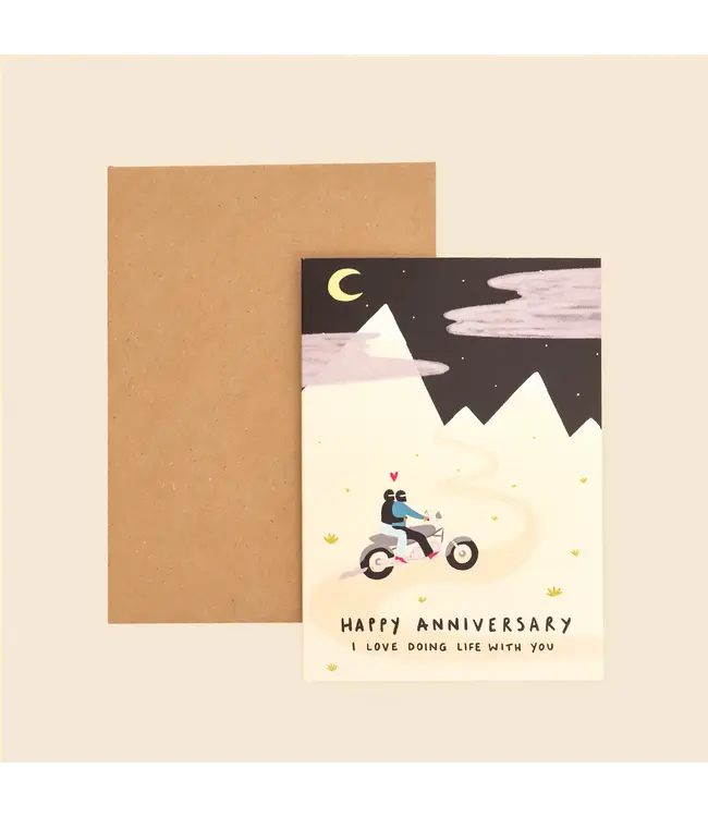 Little Black Cat Little Black Cat - Bikers Anniversary Card