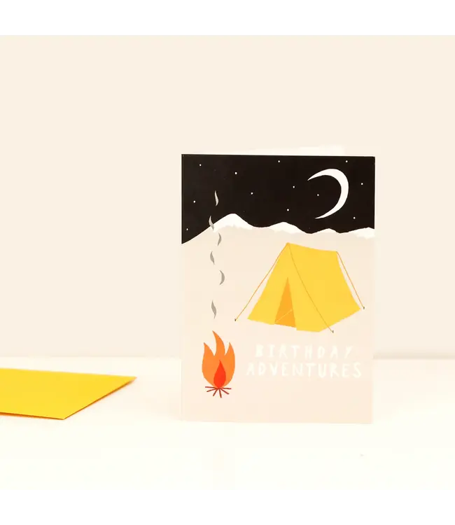 Little Black Cat Little Black Cat - Camping Adventures Birthday Card