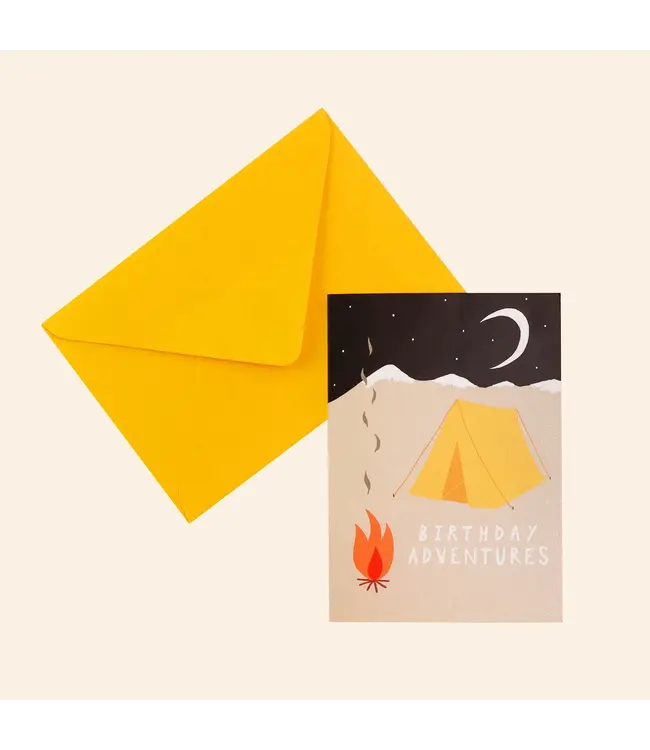 Little Black Cat Little Black Cat - Camping Adventures Birthday Card