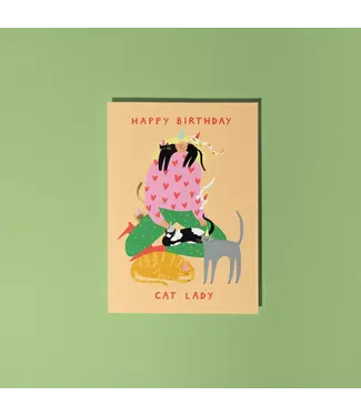 Little Black Cat Little Black Cat - Cat Lady Birthday Card