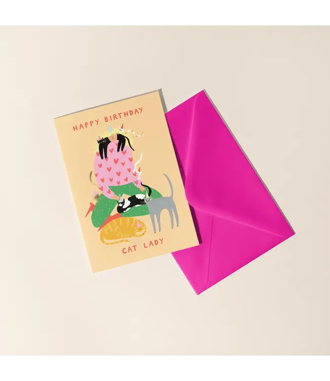 Little Black Cat Little Black Cat - Cat Lady Birthday Card