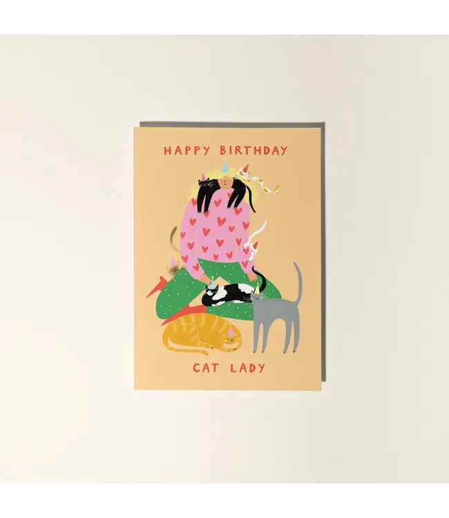 Little Black Cat Little Black Cat - Cat Lady Birthday Card