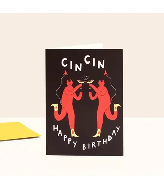 Little Black Cat Little Black Cat - Cin Cin Cocktail Birthday Card