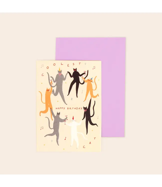 Little Black Cat Little Black Cat - Coolest Cat Birthday Card