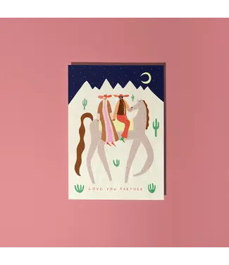 Little Black Cat Little Black Cat - Cowboy Partners Love Card