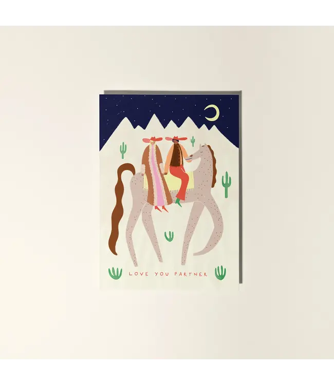 Little Black Cat Little Black Cat - Cowboy Partners Love Card