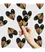 Little Black Cat Little Black Cat - Hugging Horses Glitter Sticker