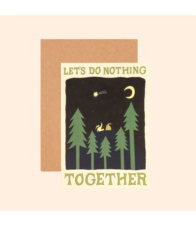 Little Black Cat Little Black Cat - Let's Do Nothing Together Card