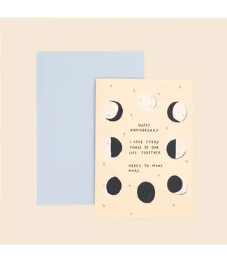 Little Black Cat Little Black Cat - Moon Phase Anniversary Card