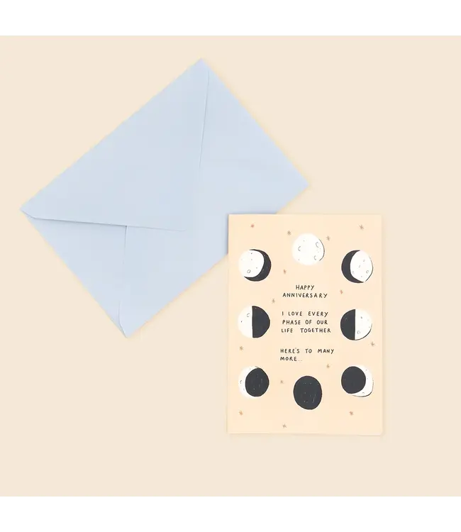 Little Black Cat Little Black Cat - Moon Phase Anniversary Card