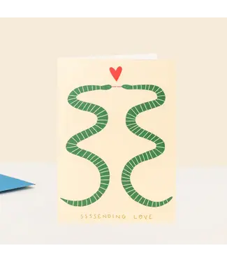 Little Black Cat Little Black Cat - Sssending Love Snakes Card