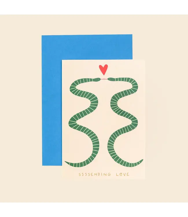 Little Black Cat Little Black Cat - Sssending Love Snakes Card