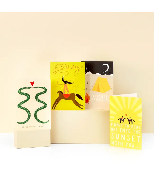 Little Black Cat Little Black Cat - Sssending Love Snakes Card