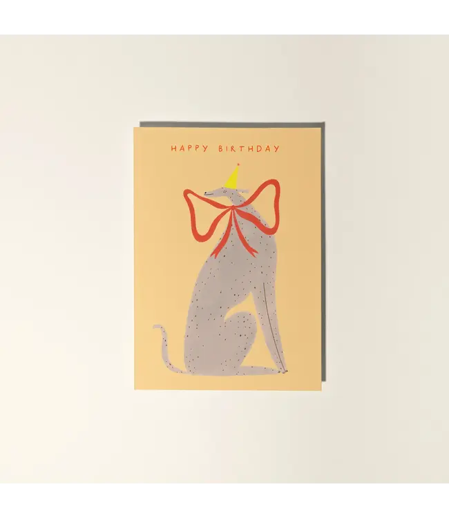 Little Black Cat Little Black Cat - Whippet Birthday Card