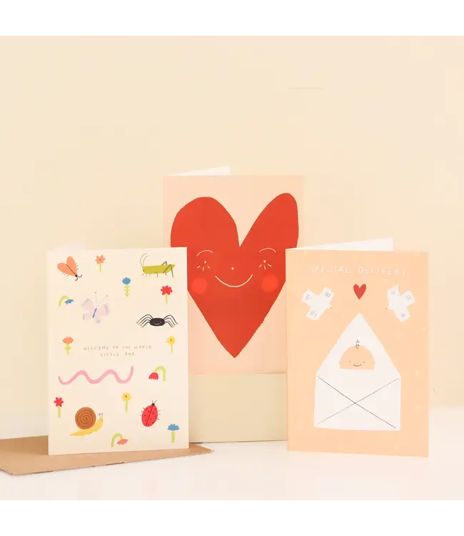 Little Black Cat Little Black Cat - Wonky Heart Love Card